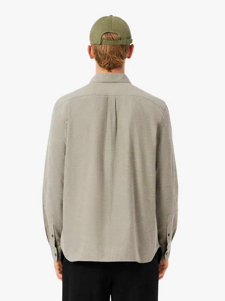 Мужская фланелевая рубашка в елочку LACOSTE, CH8551-55N — фото 3