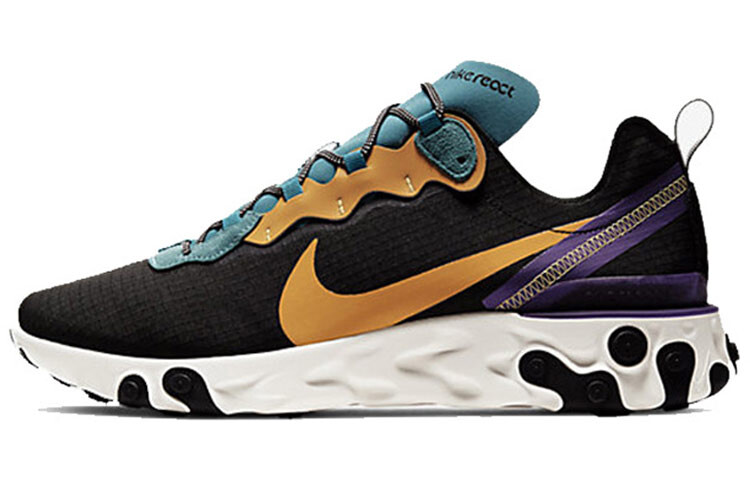 

Nike React Element 55 PRM Черный Минерал Голубой