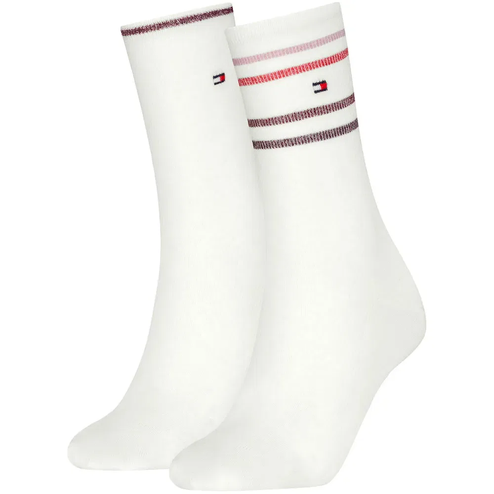 Женские носки с блеском Lurex Stripe Tommy hilfiger, White