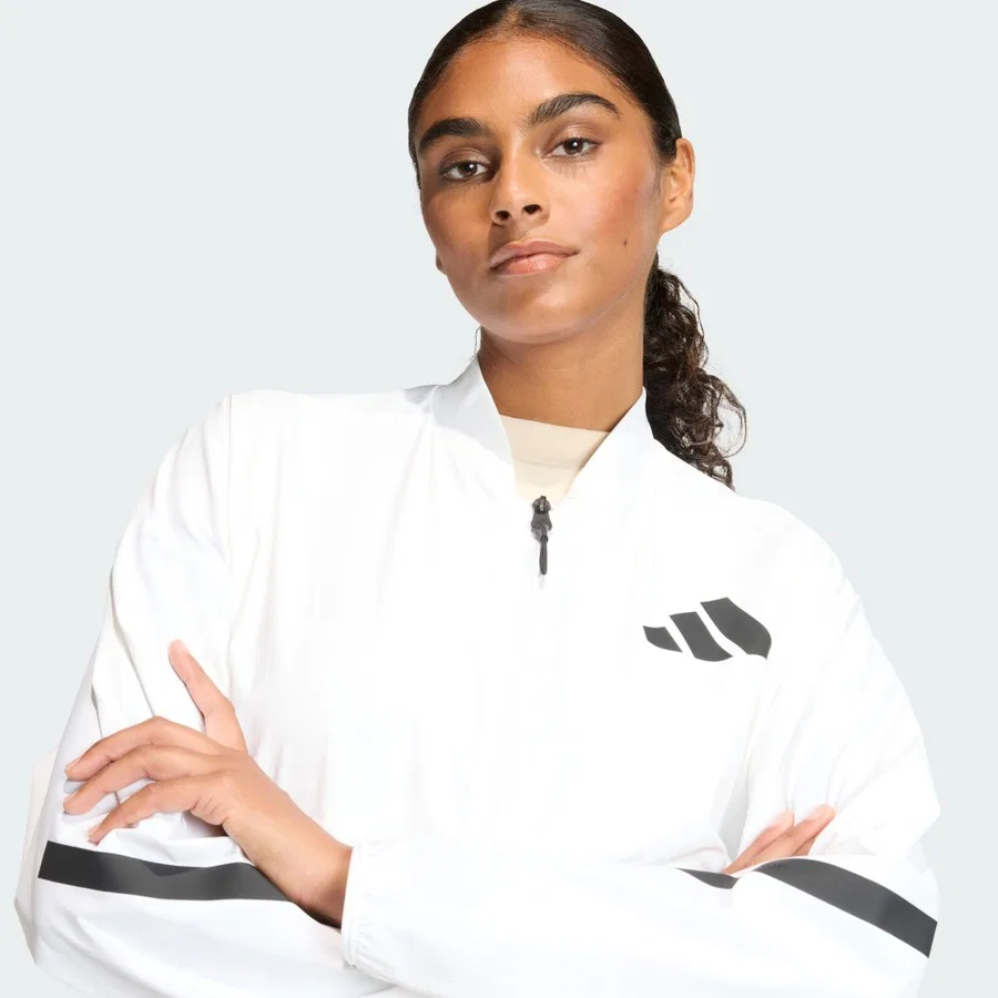 Бомбер с длинным рукавом adidas Z.N.E. Woven Bomber, Белый — фото 4