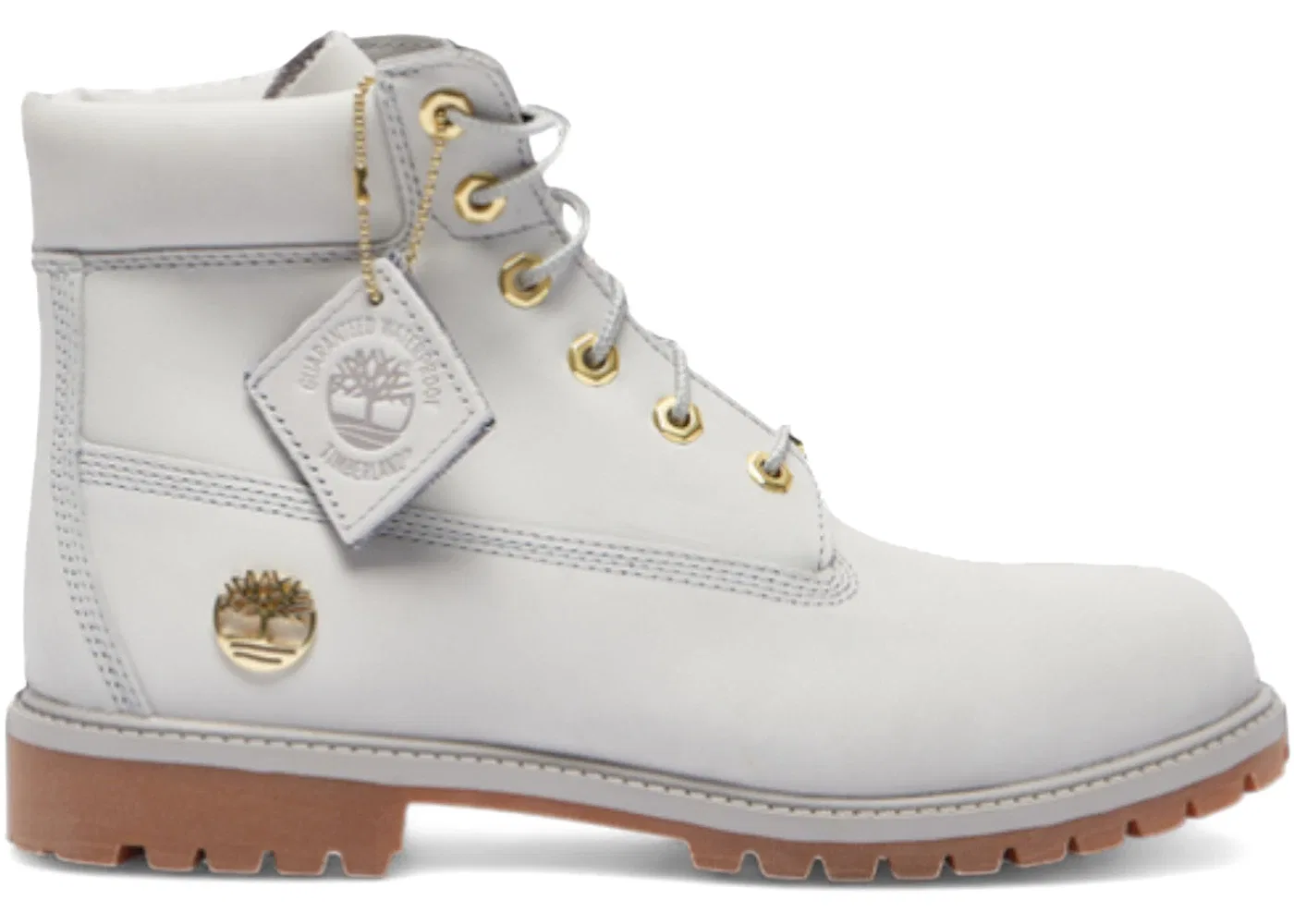 Детские ботинки водонепроницаемые Timberland 6" Premium Waterproof Boot, Light Grey