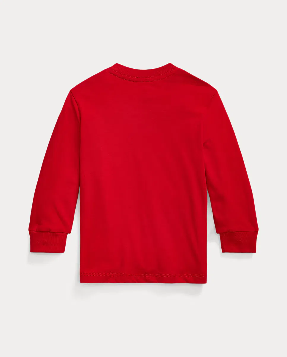 Детская футболка с длинным рукавом, Rojo, Polo Ralph Lauren, красный — фото 2