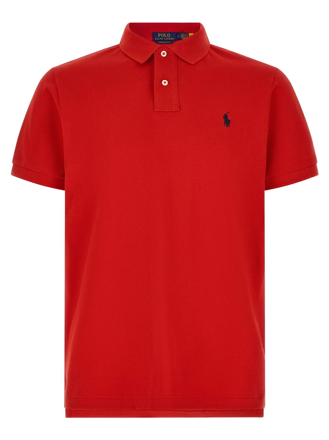 Мужское поло с коротким рукавом, Red Cotton Polo Shirt Polo Ralph Lauren, Red