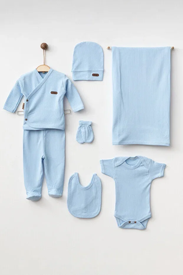 Детский комплект одежды для новорожденных хлопковый Yukobaby Bebeğiniz Için En Doğalı, Blue