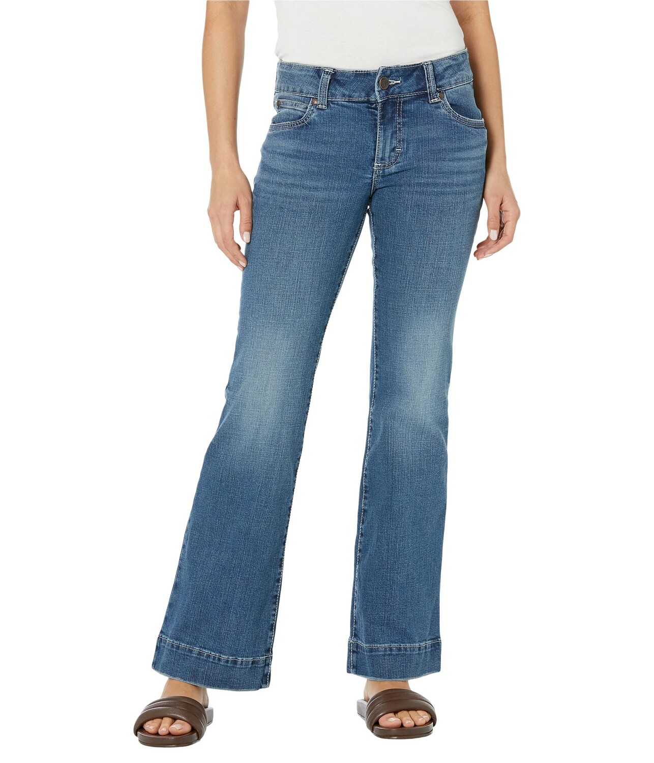 

Джинсы Wrangler, Retro Mae Mid-Rise Trousers in Dark Wash