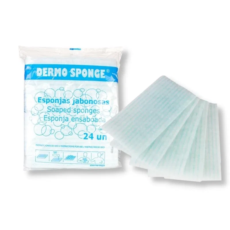 Диспоузные мыльные губки Dermo Sponge, 120 шт, Light Green Genérico