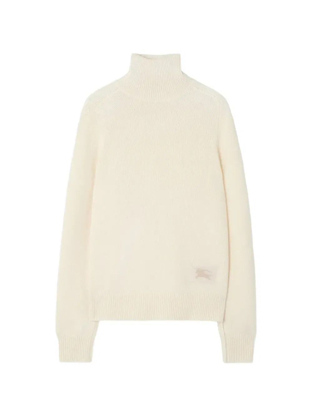 Кашемировый свитер с высоким воротником BURBERRY, бежевый