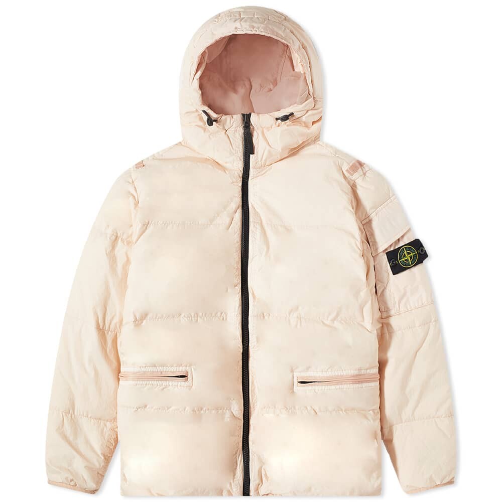 

Пуховик из мятого репса Stone Island, Серый, Пуховик из мятого репса Stone Island