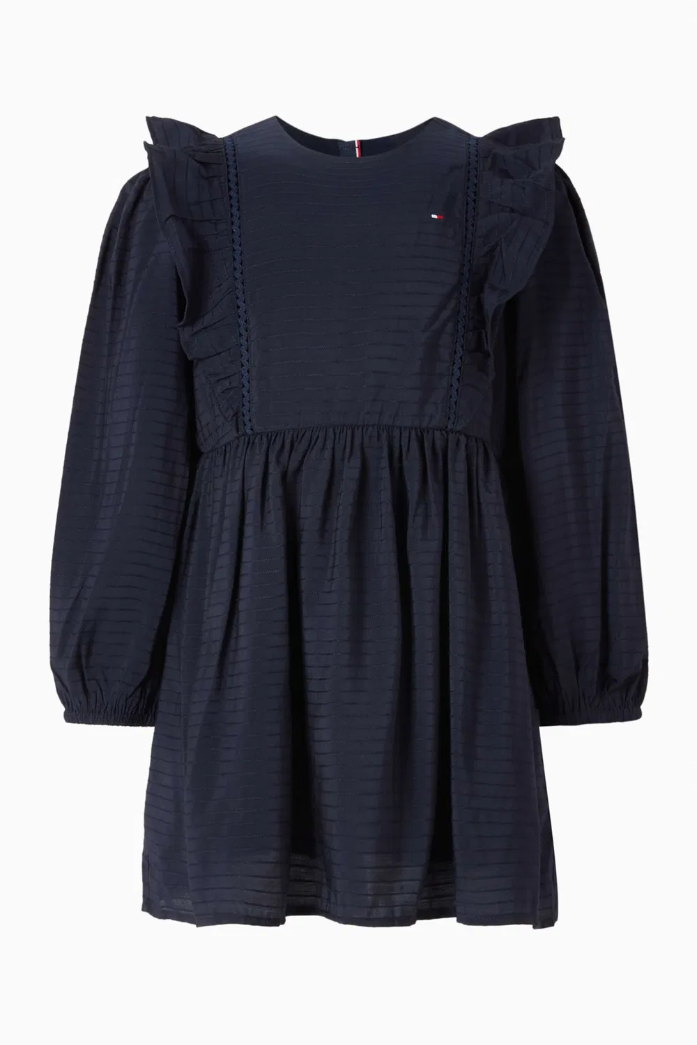 Платье-трапеция с оборками Tommy Hilfiger, синий
