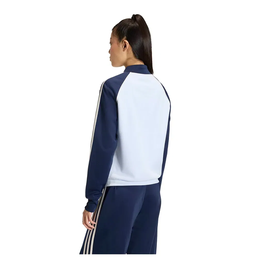 Толстовка на молнии из вельвета Adidas Originals, белый — фото 2