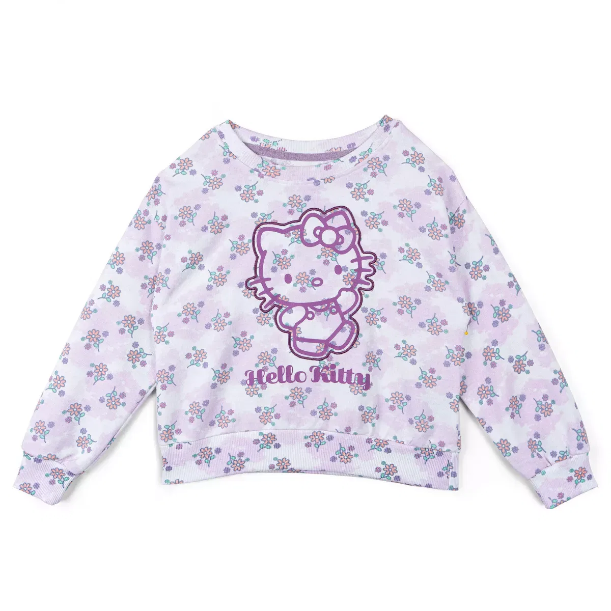 Детский комплект из свитшота, футболки и шорт для мальчиков Hello Kitty, Purple Mauve — фото 3