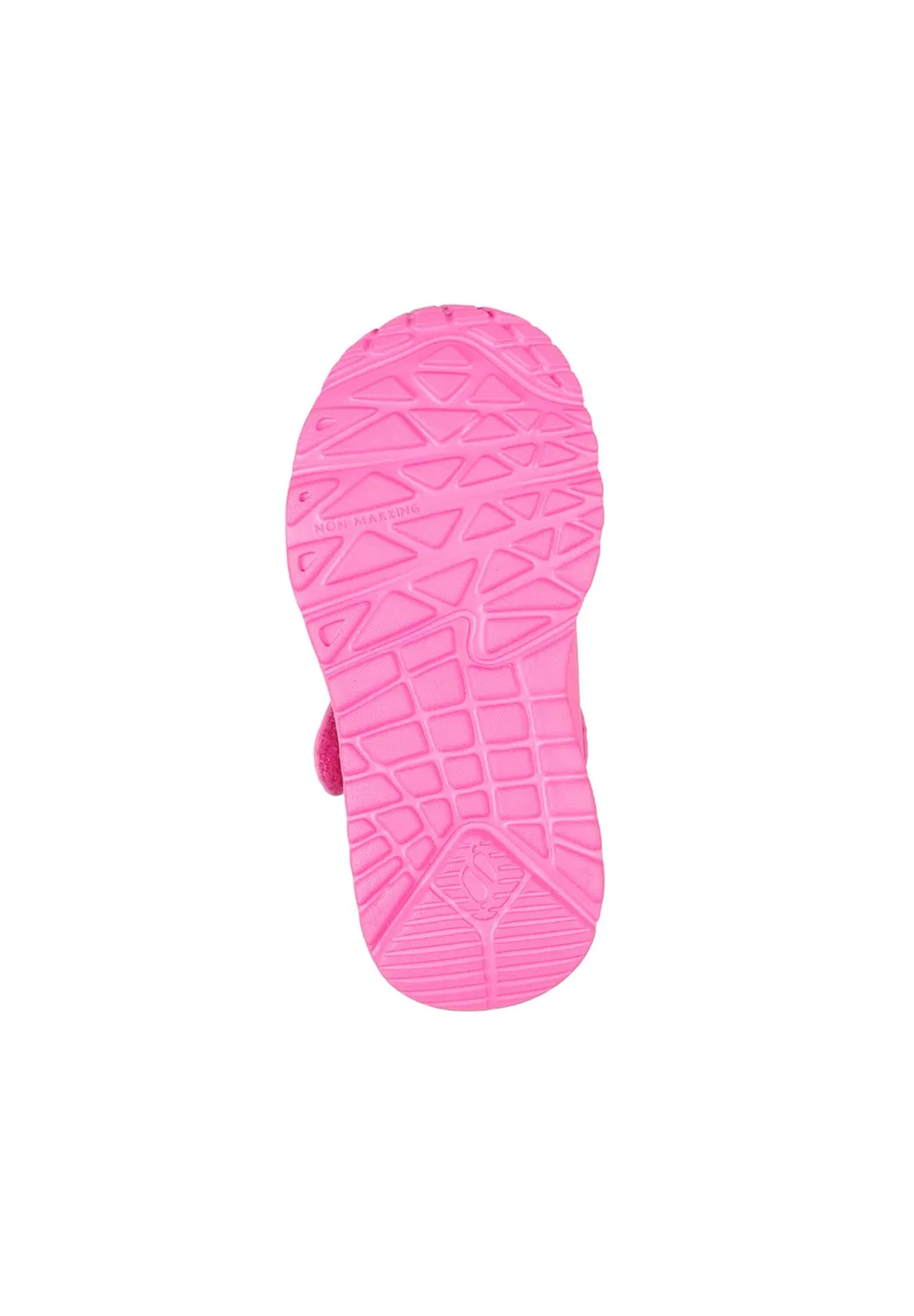 Детские кроссовки для девочек с принтом UNO LITE LOVE LEVITATE Skechers, Rosa / Neon-Purpurrot / Bunt — фото 3