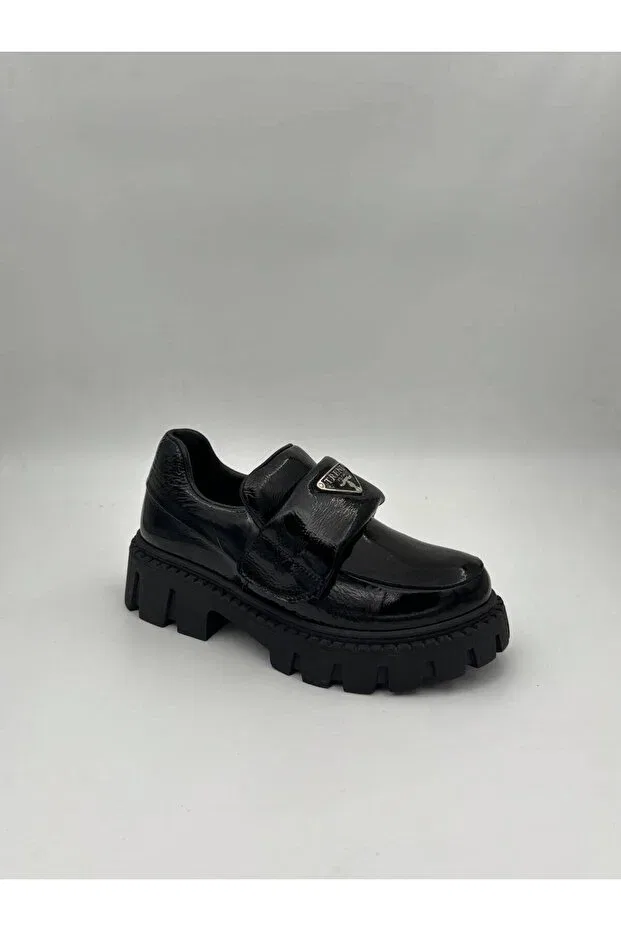 Детские туфли для девочек с коротким каблуком Dalton, Black