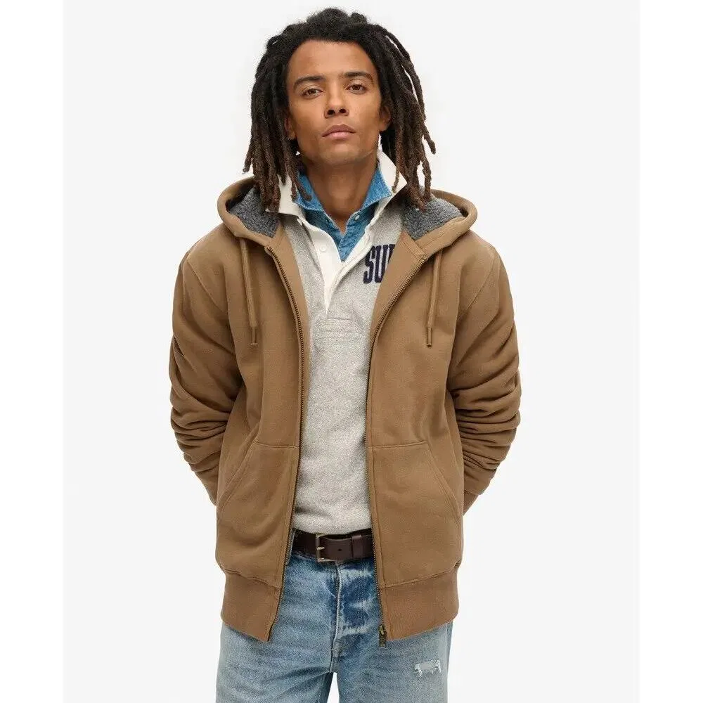 Мужской свитшот с капюшоном Borg Superdry, Braun — фото 3