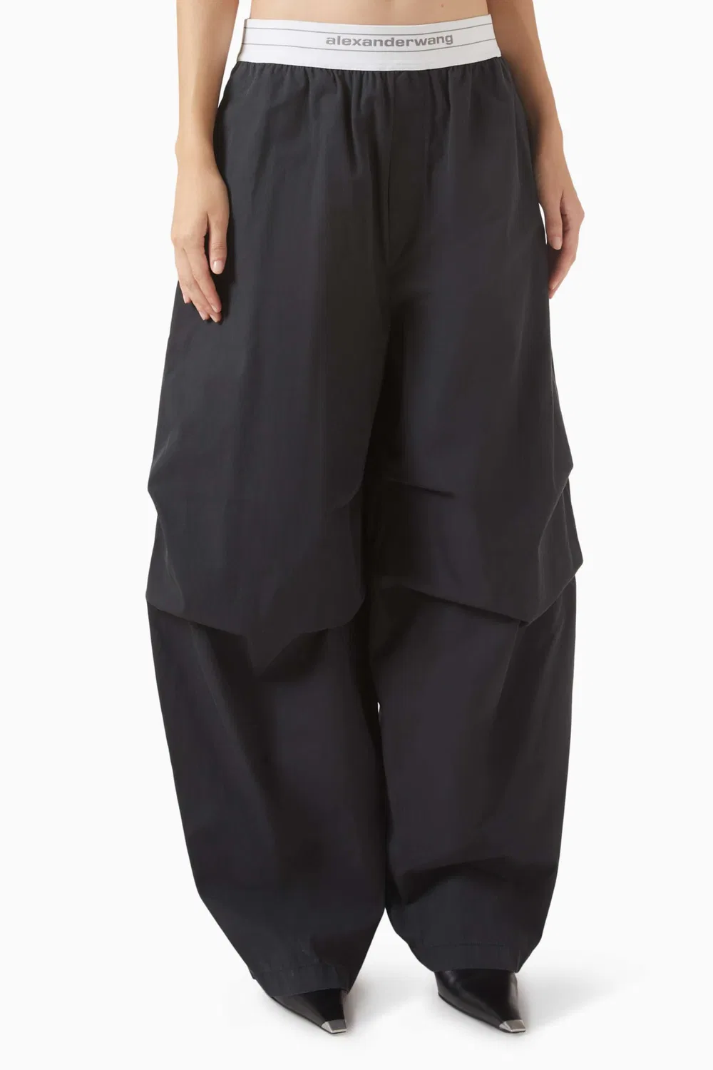 Брюки широкие со складками Alexander Wang
