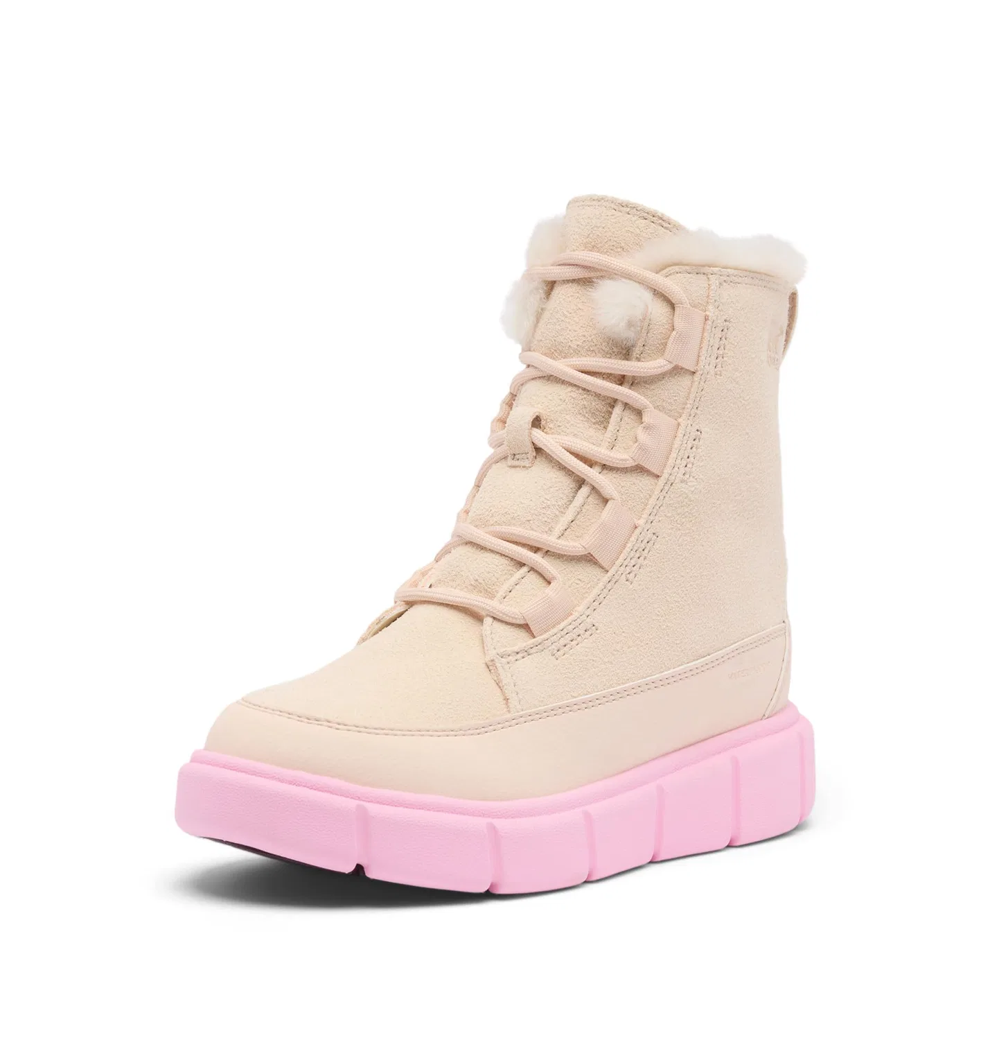 Детские ботинки для мальчиков водонепроницаемые Youth Sorel Explorer III Lace Wp Sorel, Pearlescent Pink Flare