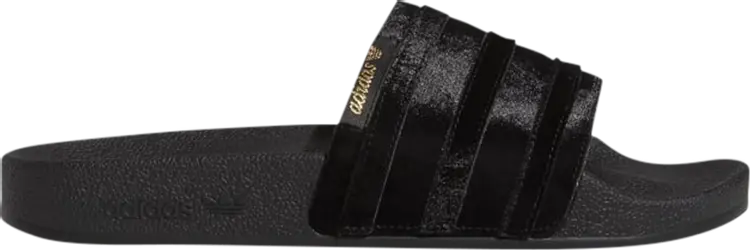 Сандалии Adidas Wmns Adilette Slide 'Black Gold Metallic', черный