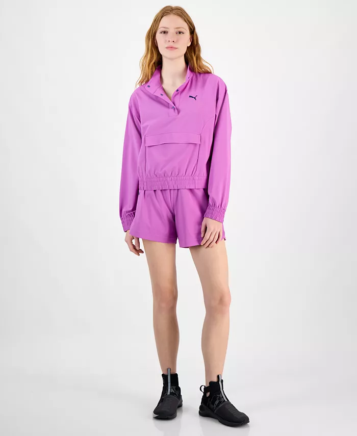 

Женская куртка-пуловер Essential Essential Ripstop и шорты Puma, черный