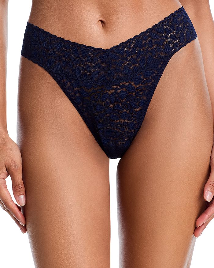 

Леопардовое кружевное танга Original Rise Hanky Panky, мультиколор