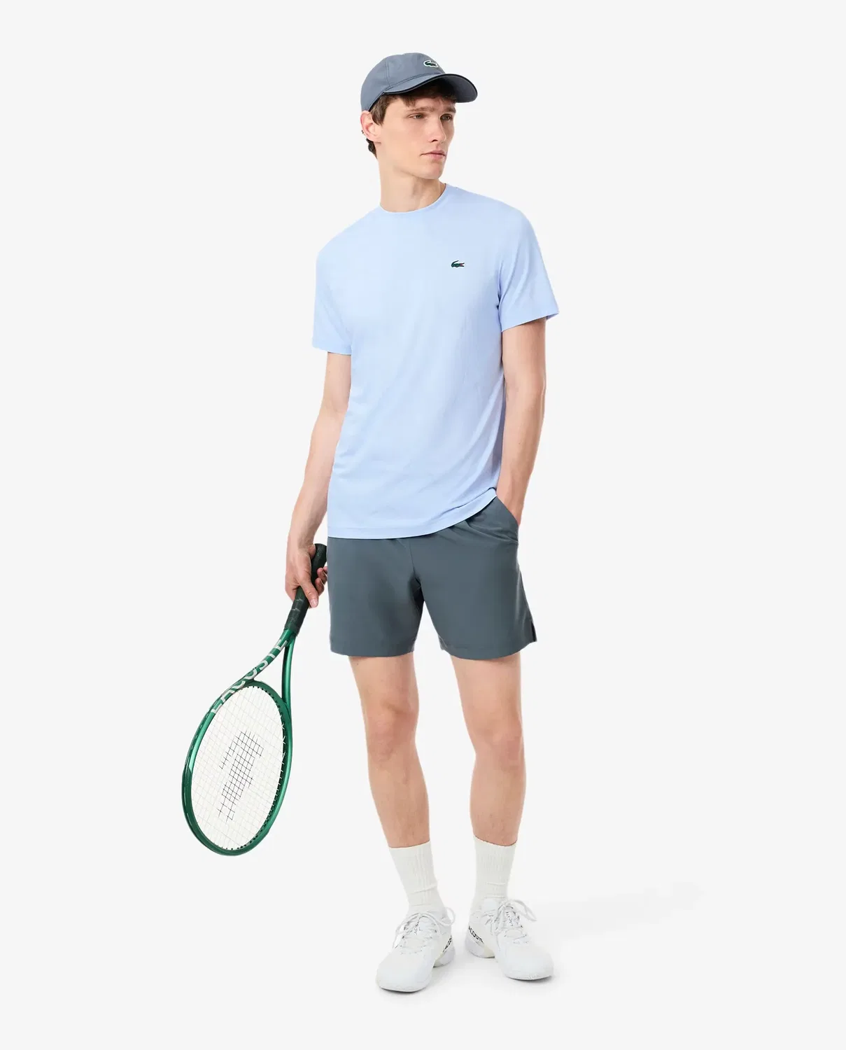 Мужская футболка с принтом Lacoste, Azul Claro — фото 4