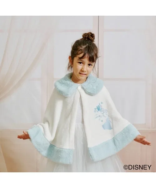 Детский пончо с вышивкой Sophitica × tsumashi1118 Disney, Белый