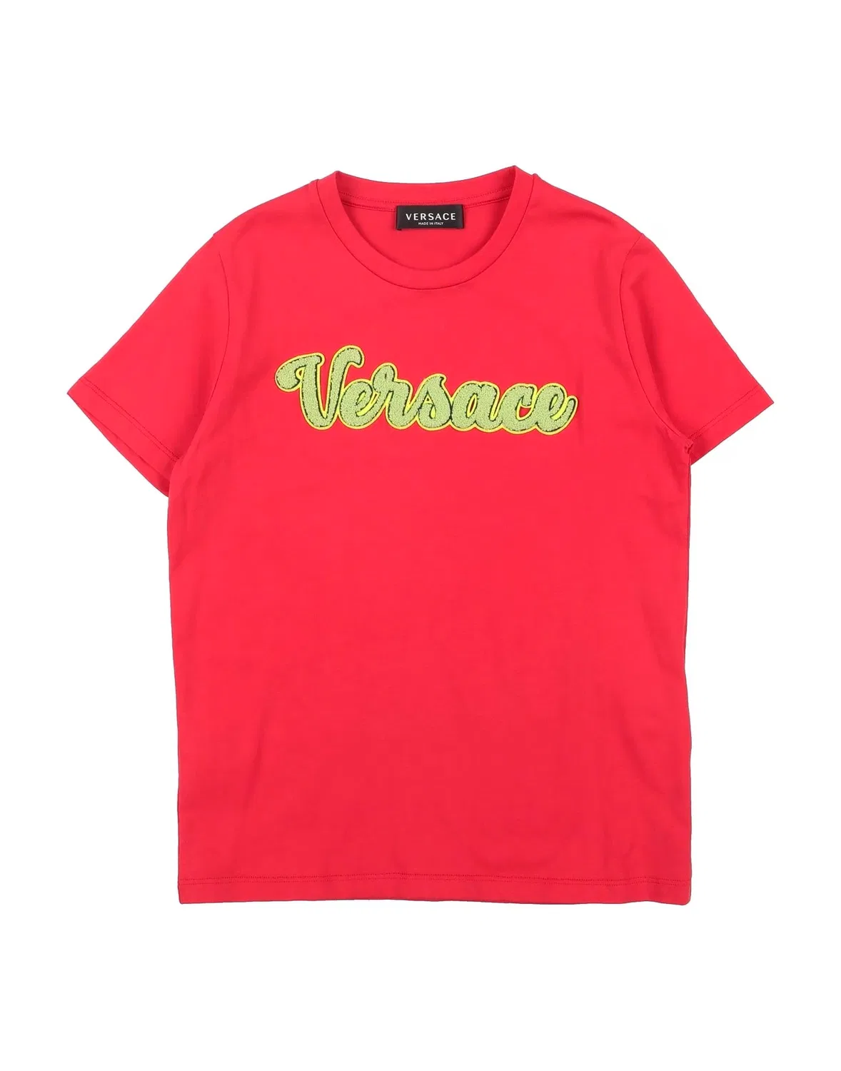Детская футболка для мальчиков с вышивкой Versace Young, красный