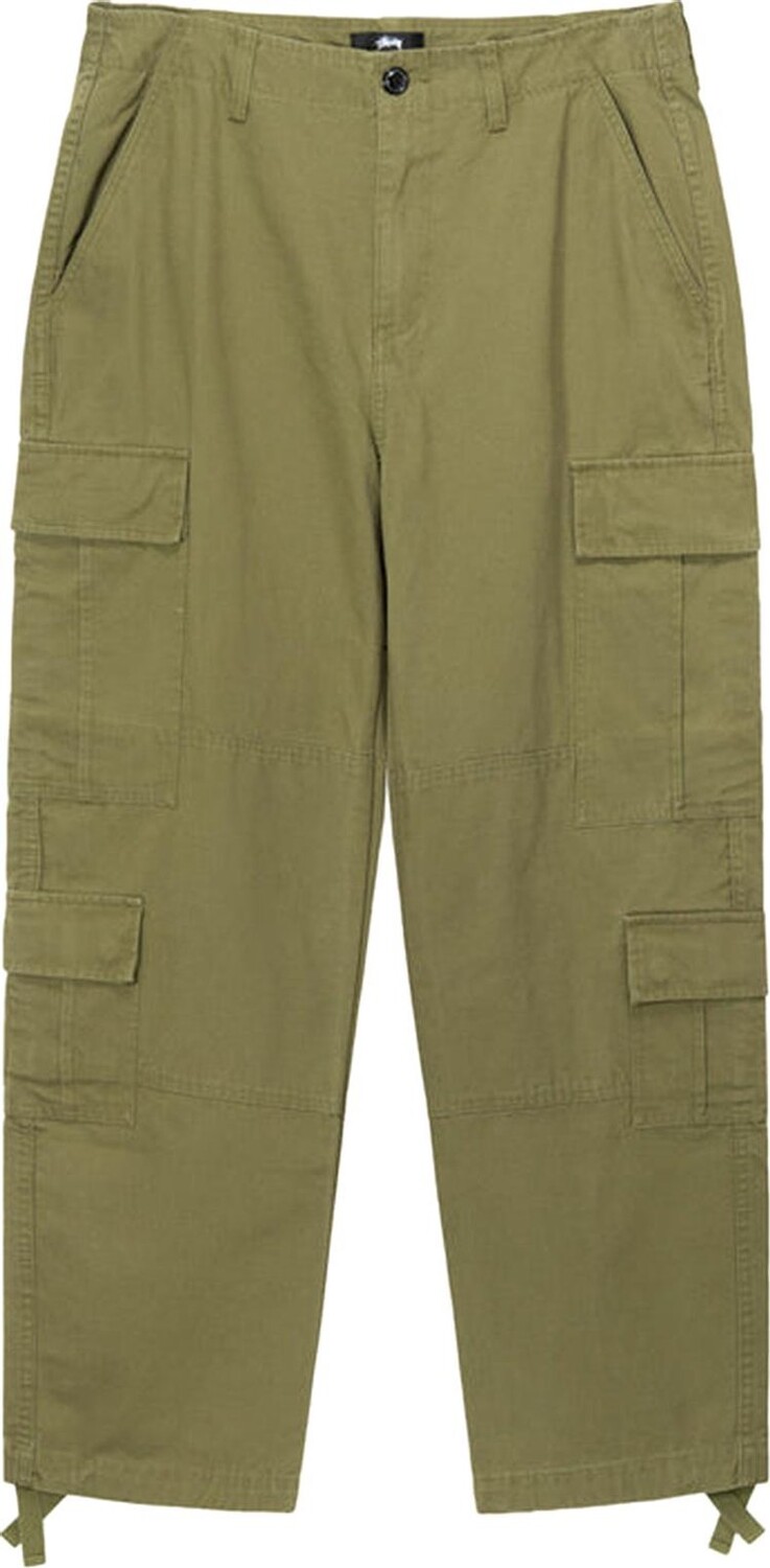 

Брюки Stussy Ripstop Surplus Cargo 'Vintage Olive', зеленый