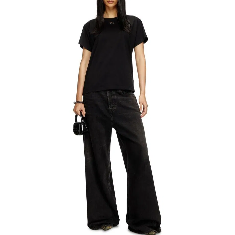 Футболка с круглым вырезом T-Marey, DIESEL, Black — фото 4