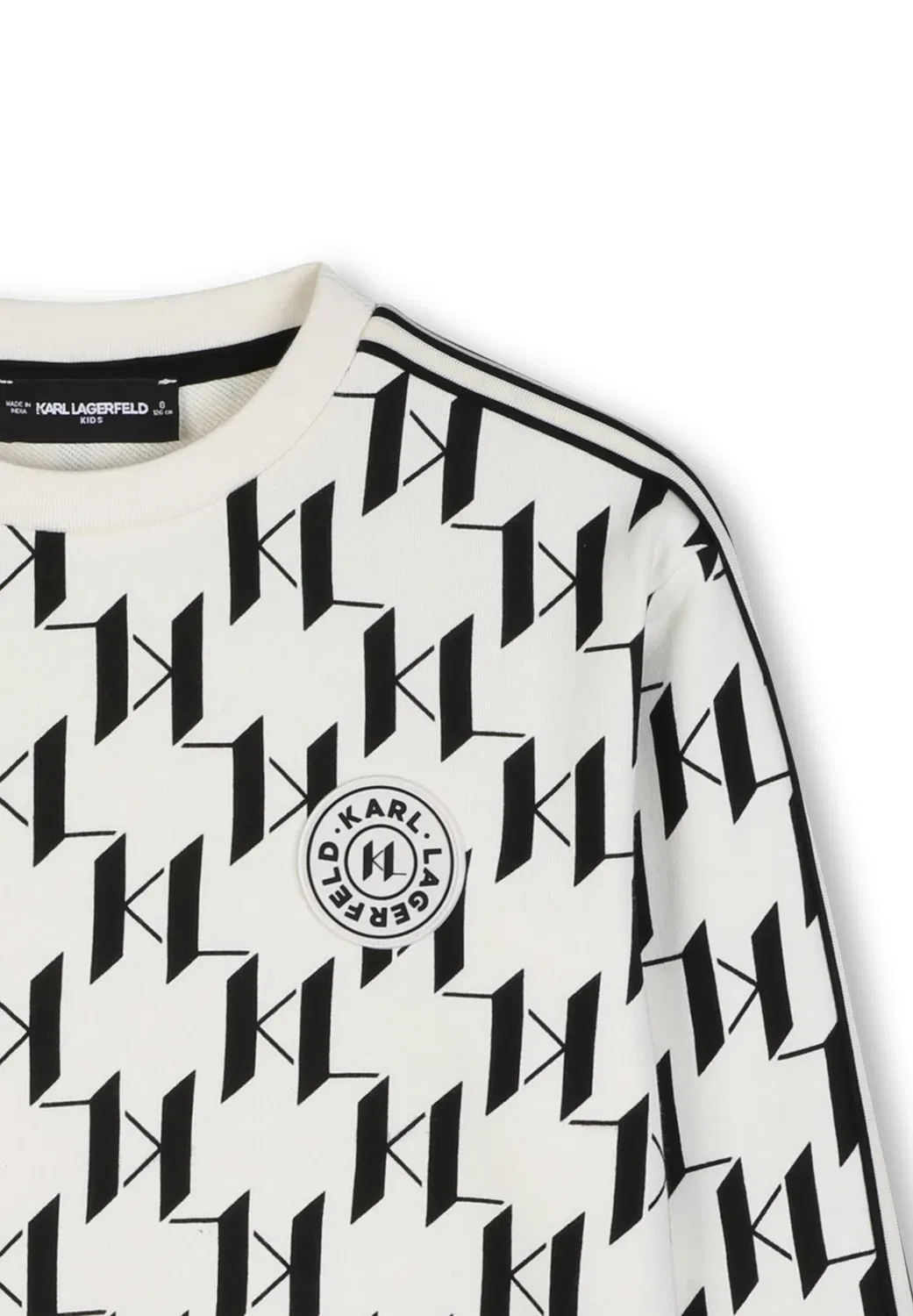 Толстовка Karl Lagerfeld Kids, Beige/Black — фото 3