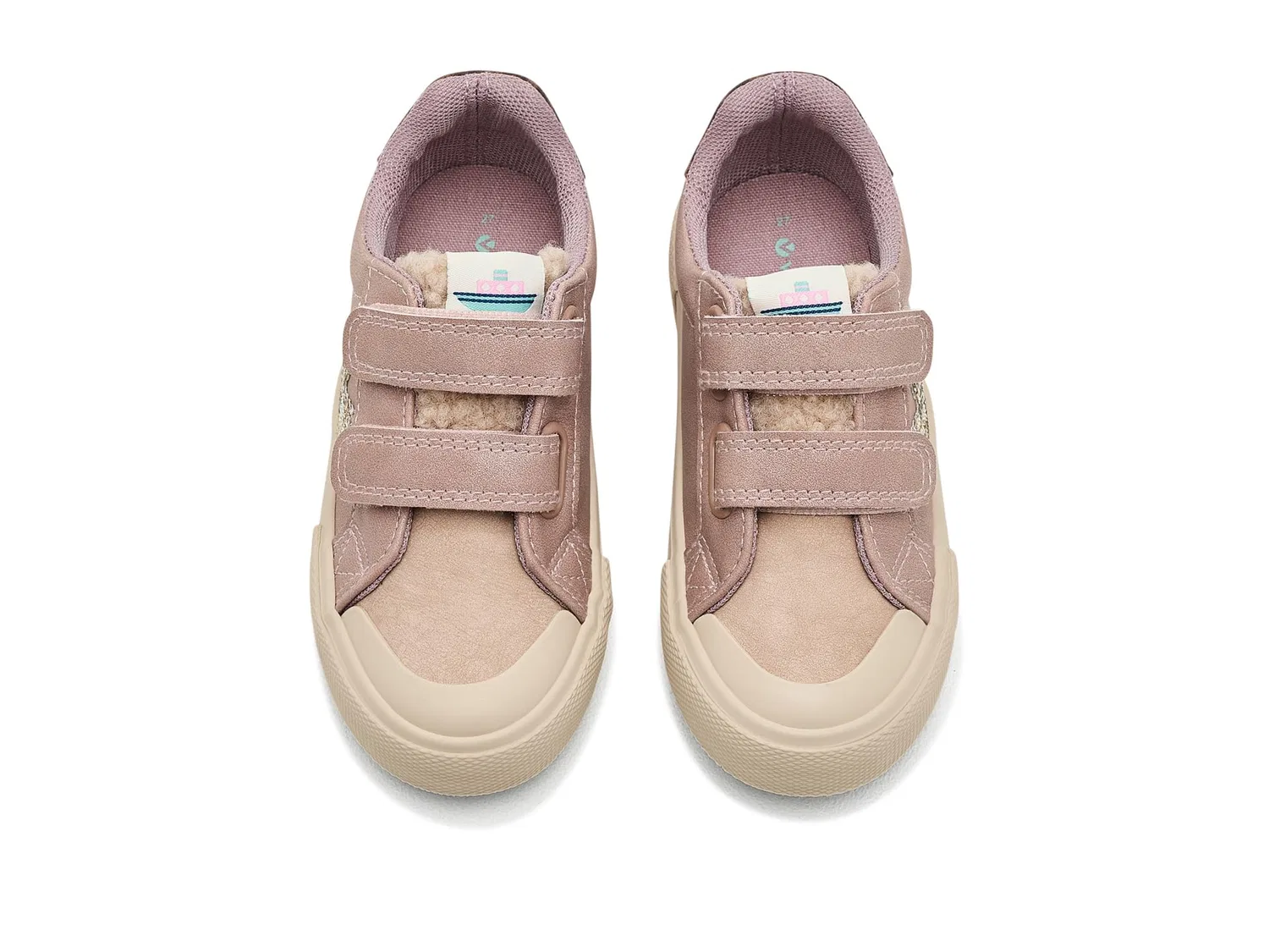 Кроссовки Tribu Tiras Metalizado (для малышей, маленьких и больших детей) Victoria Kids, Nude — фото 3