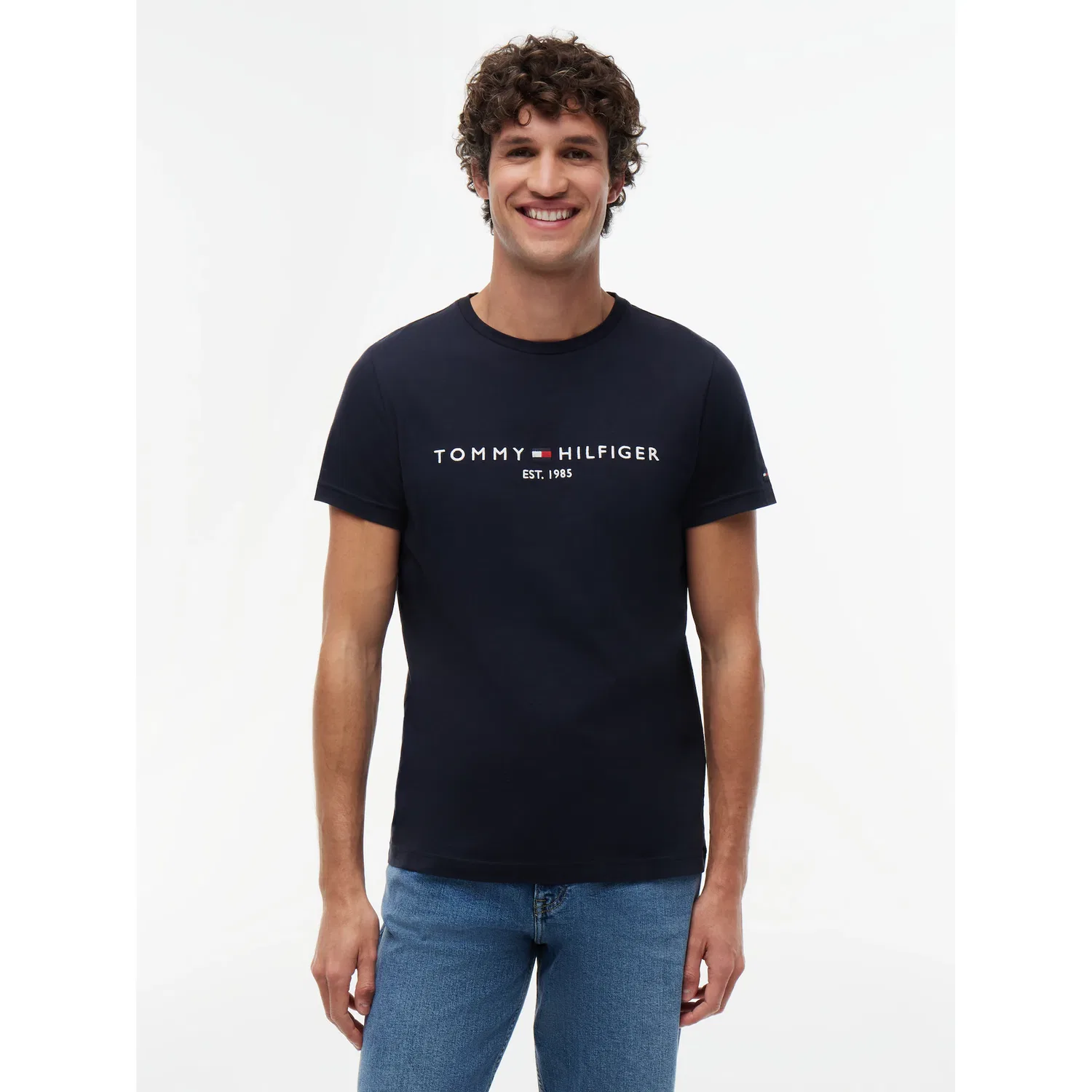 Мужская хлопковая футболка Regular Fit Tommy Hilfiger, Sky Captain