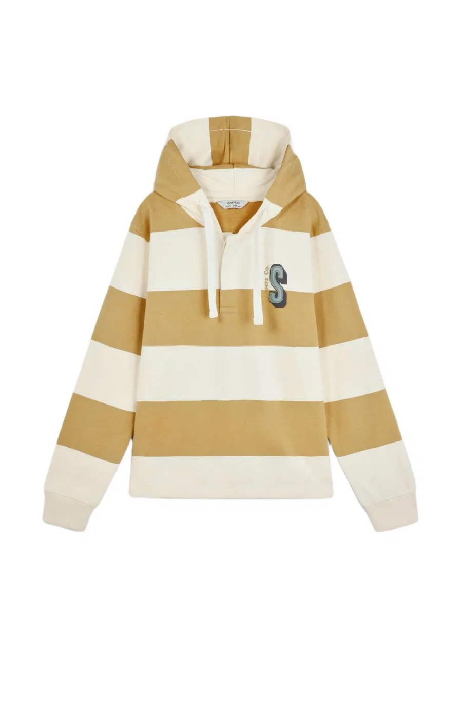 Детский худи с принтом и капюшоном Stripesskullhoodie Scalpers, Mustard