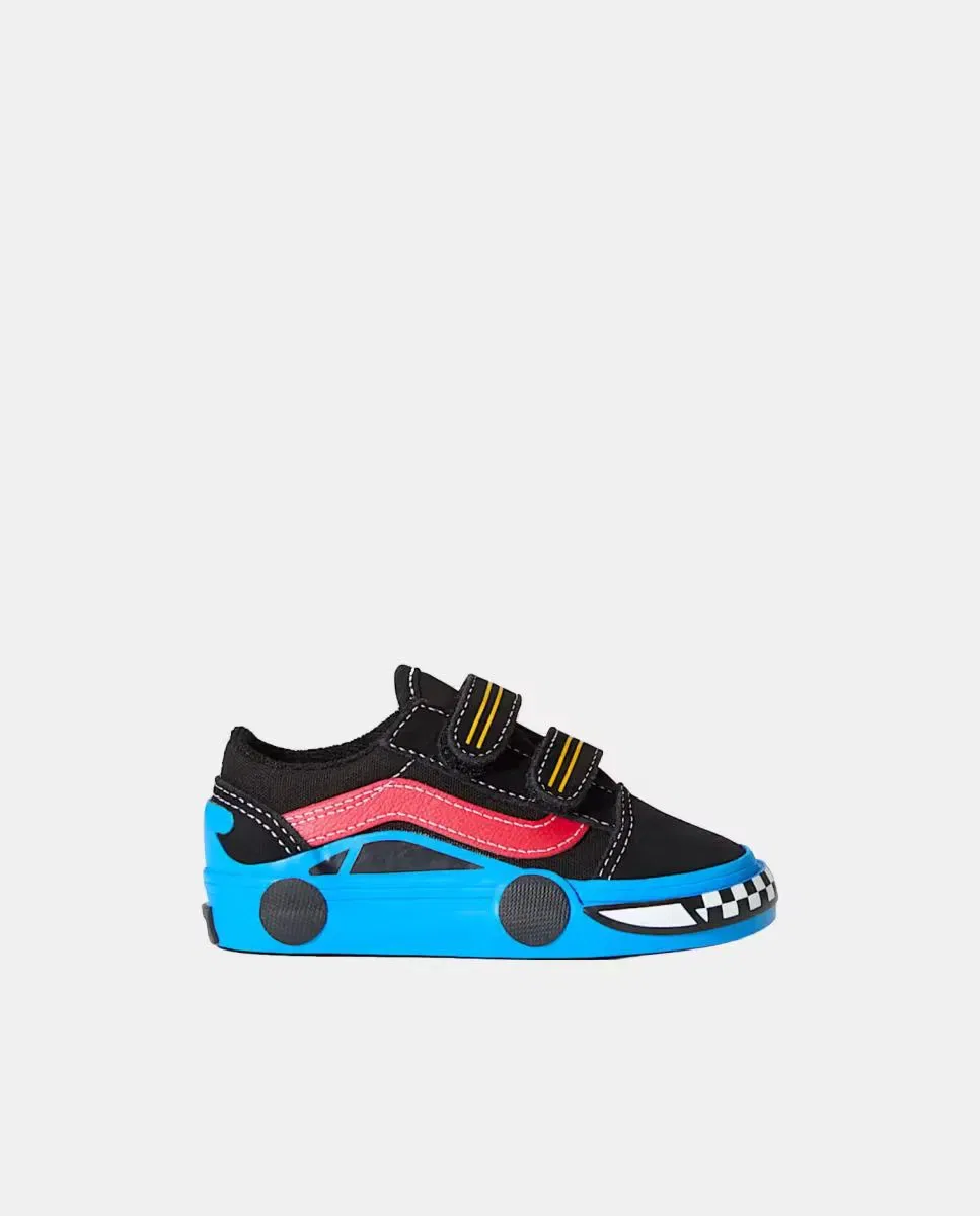 Детские кеды для мальчиков на липучках Old Skool Velcro Vans, Multicolor