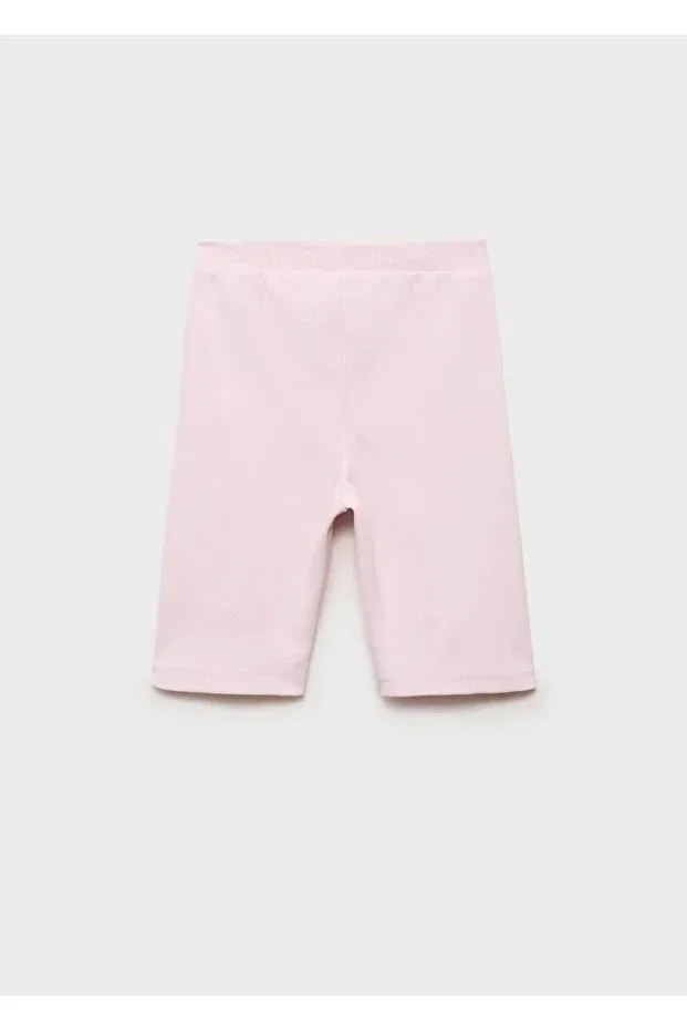 Детские леггинсы для девочек рибана Mango Kids, Pink — фото 2