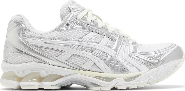 Кроссовки jjjjound x gel kayano 14 'silver white' Asics, серебряный — фото 2