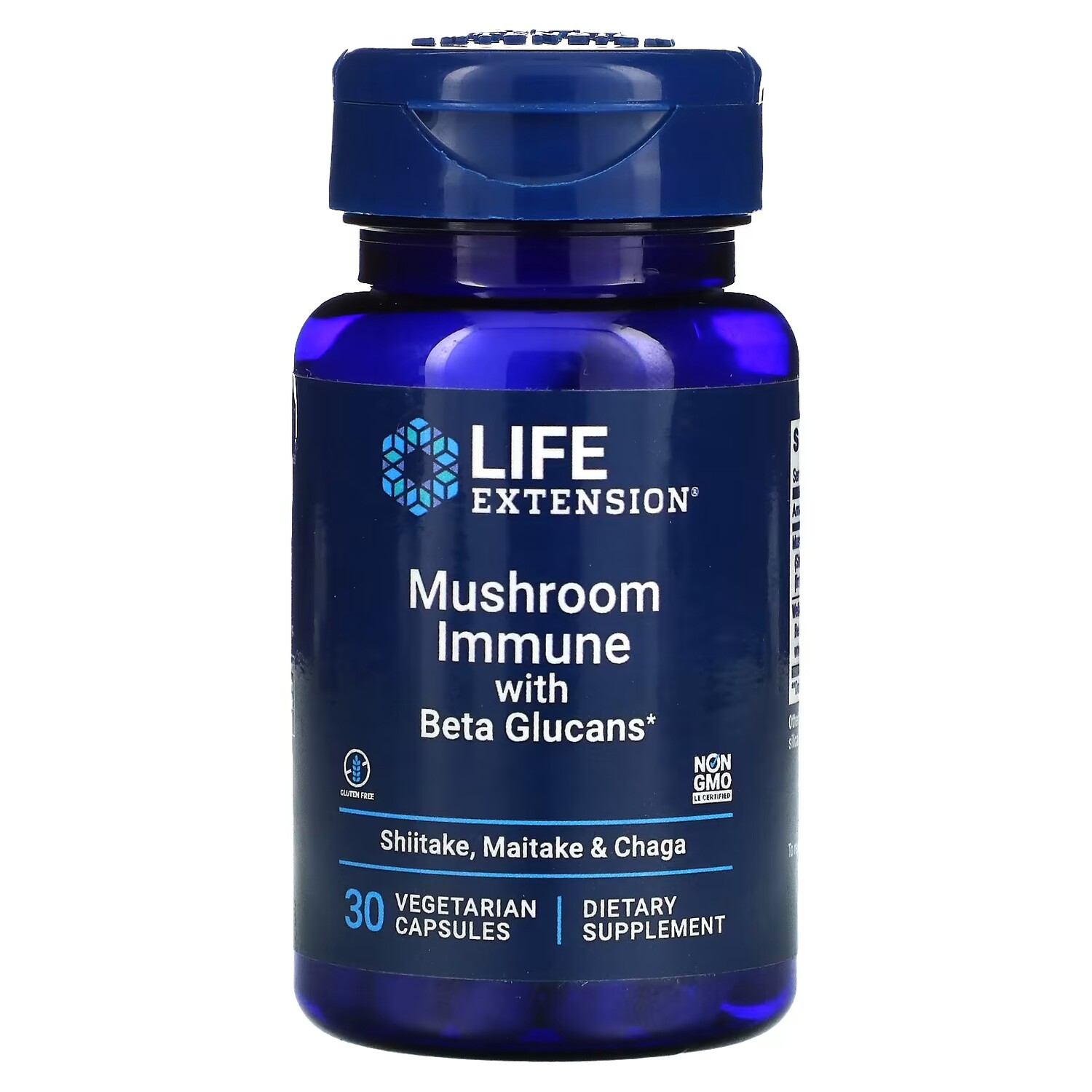 

Life Extension Грибной иммунитет с бета-глюканами, 30 вегетарианских капсул