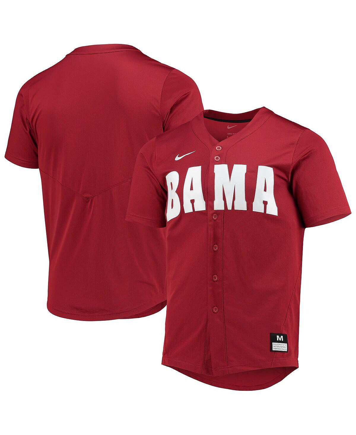 

Мужская бейсбольная майка crimson alabama crimson tide replica Nike