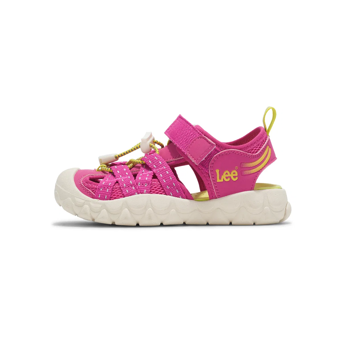 Детские сандалии с защитой от скольжения, дышащие, Lee, Rose Red