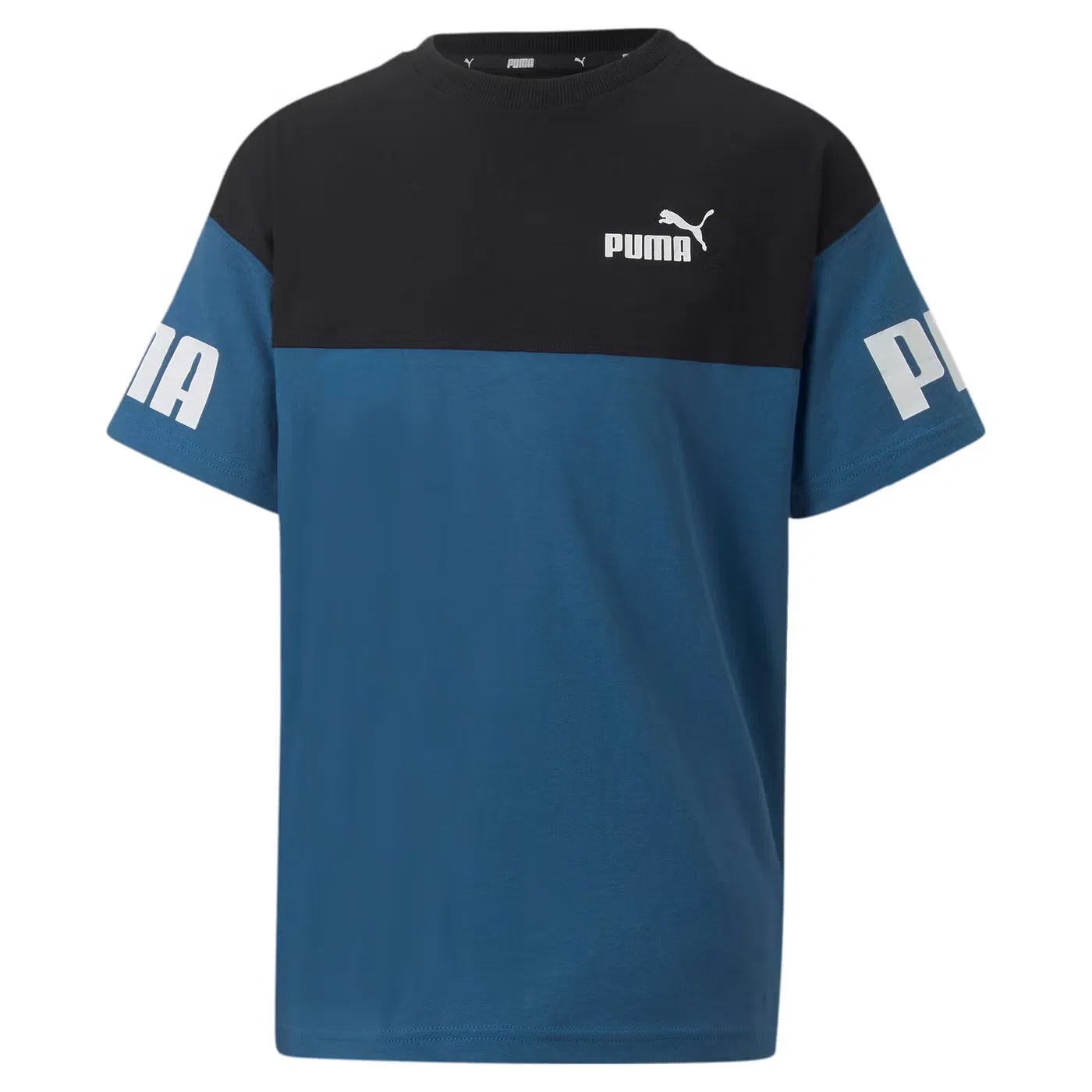 Футболка с контрастными вставками Power Puma, синий