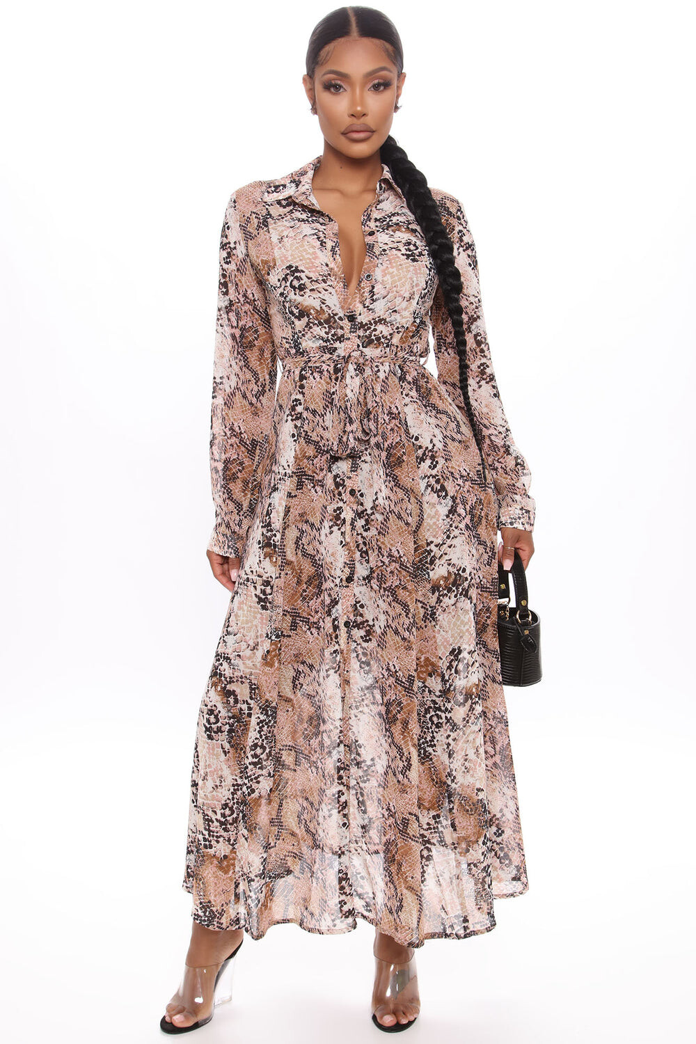 

Платье Fashion Nova B12377BB1235, серо-коричневый