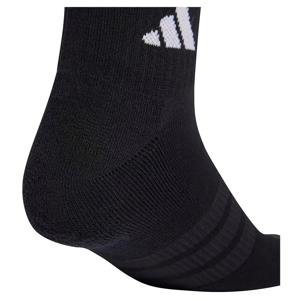 Носки спортивные Adidas Cushioned Sportswear Ankle, 3 пары, черный — фото 4