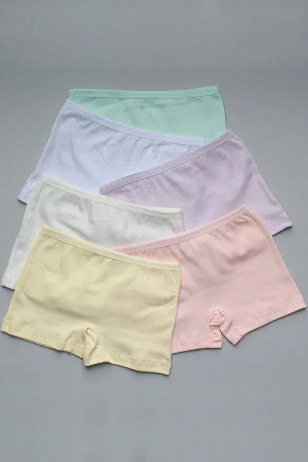 Детские боксеры для мальчиков хлопковые Pack of 12 natural cotton combed girls' boxers Meren Underwear, Mixed — фото 3