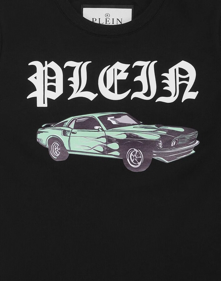 Футболка Philipp Plein 'Racing' черного цвета — фото 3