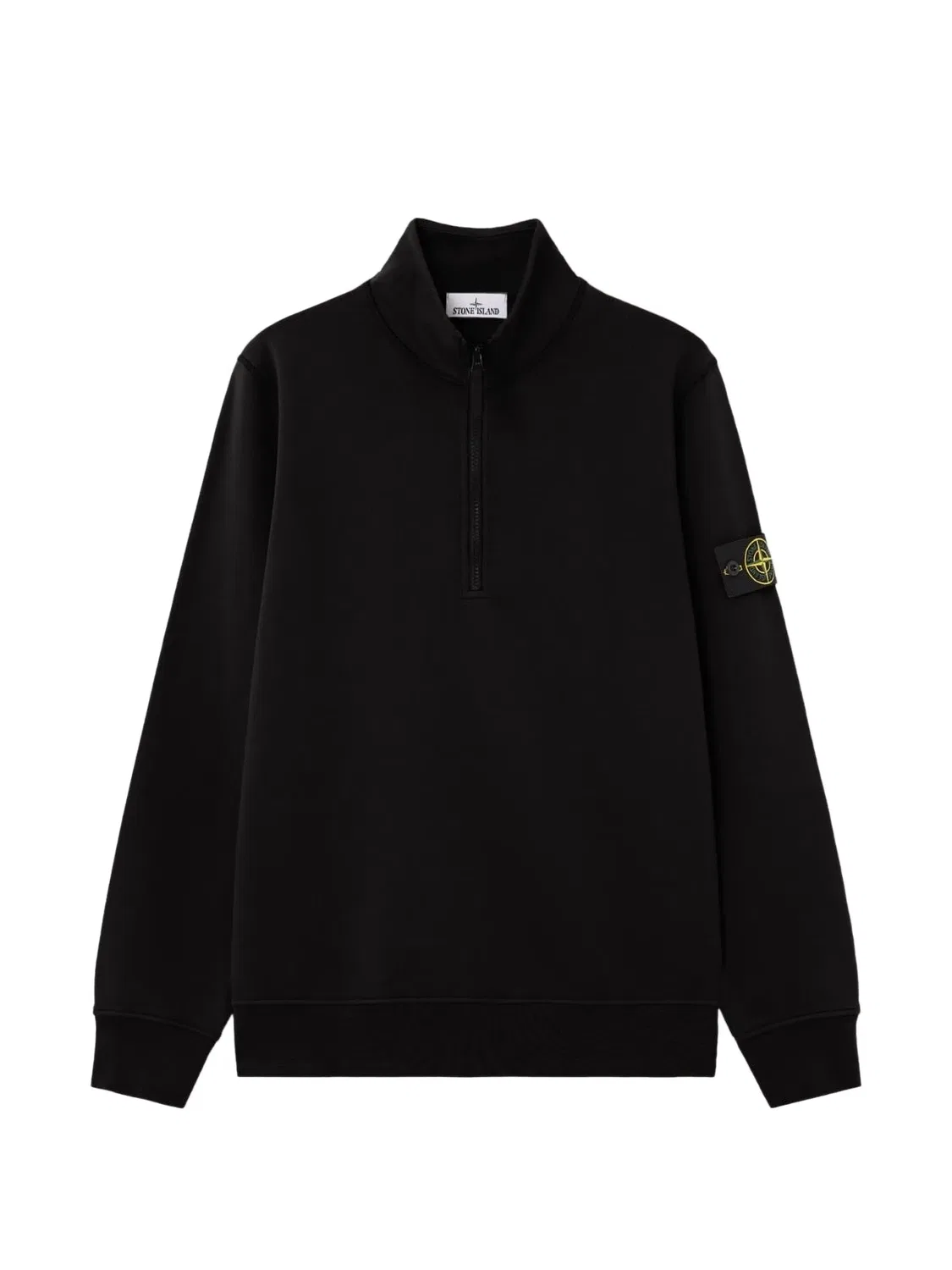Толстовка 6100070 с воротником на молнии Stone Island, черный