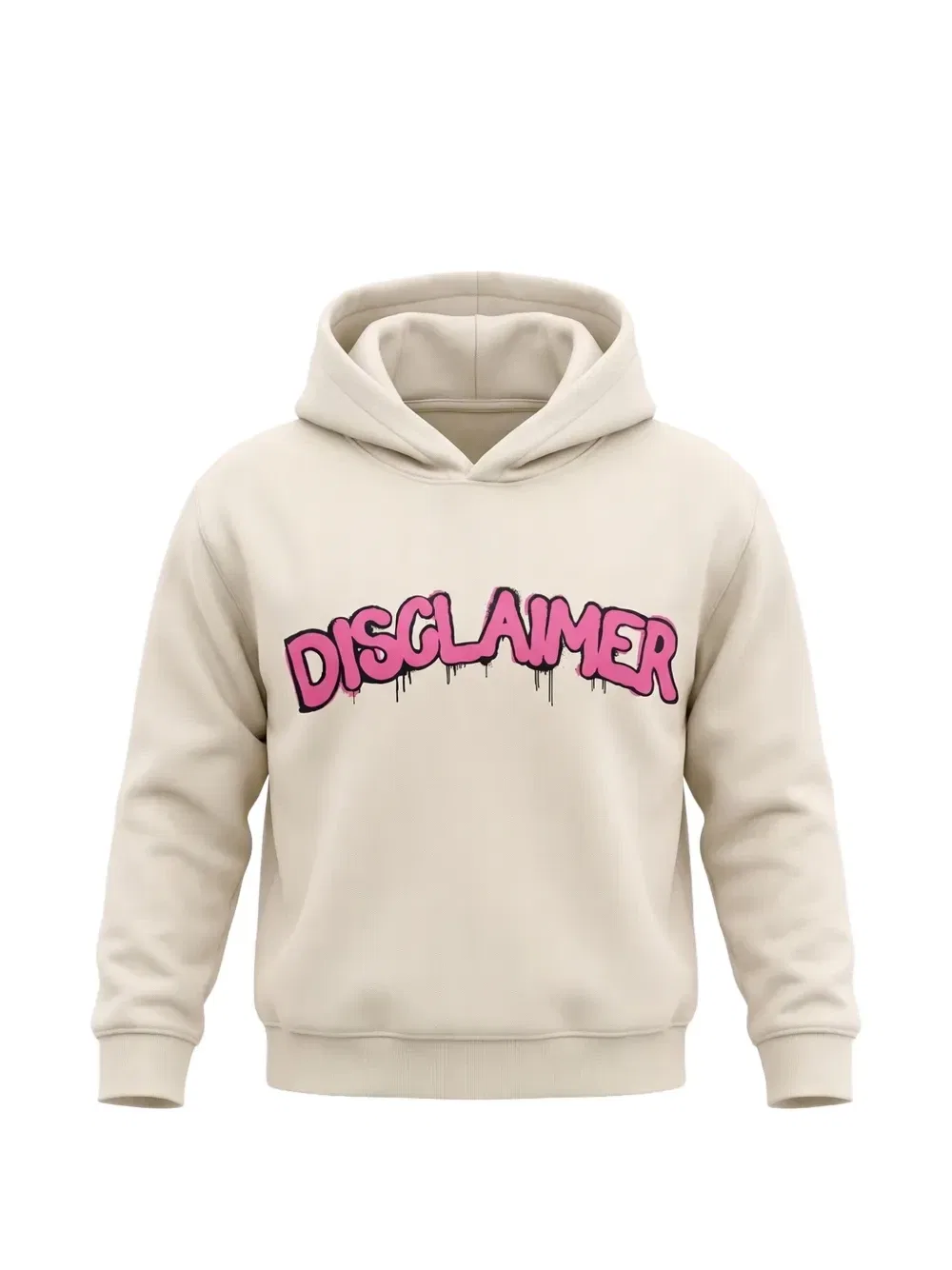 Худи с логотипом DISCLAIMER, бежевый