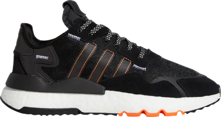 

Кроссовки Adidas Nite Jogger 'Solar Orange', черный