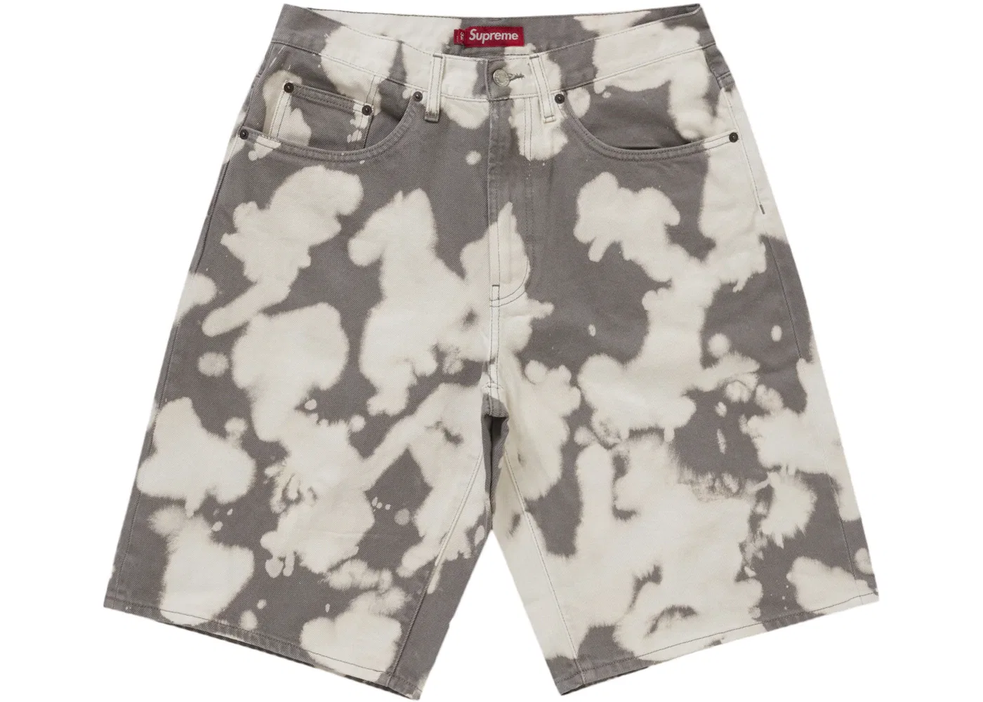 Мужские шорты свободного кроя с эффектом выцветания Bleached Supreme, Bleached