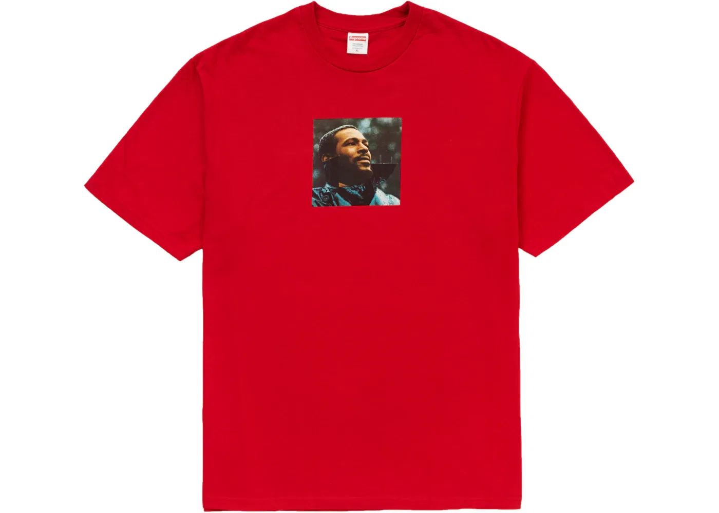 Мужская футболка с принтом Marvin Gaye Tee Supreme, Red