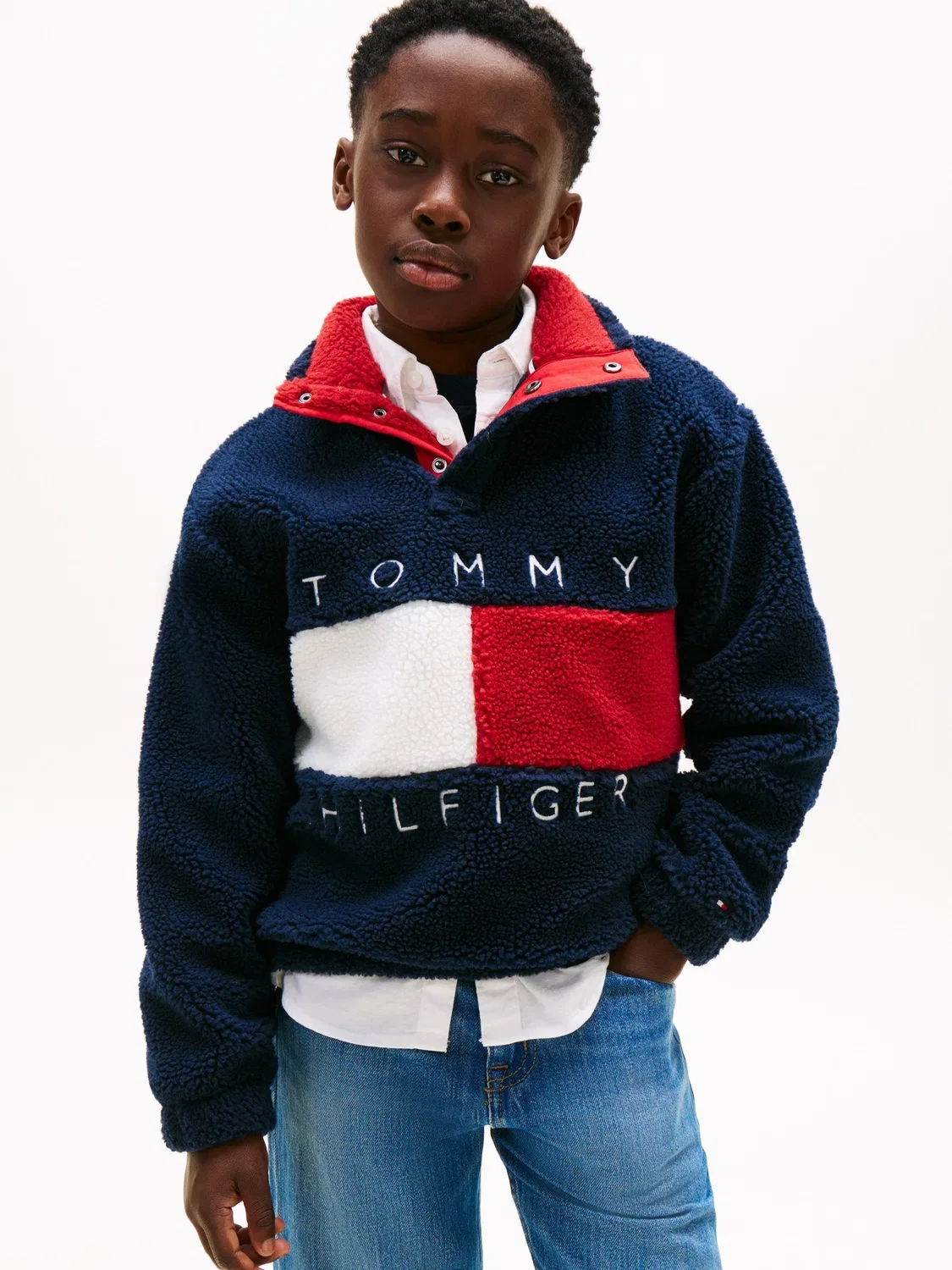 Толстовка с флисом Heritage Flag Tommy Hilfiger, синий