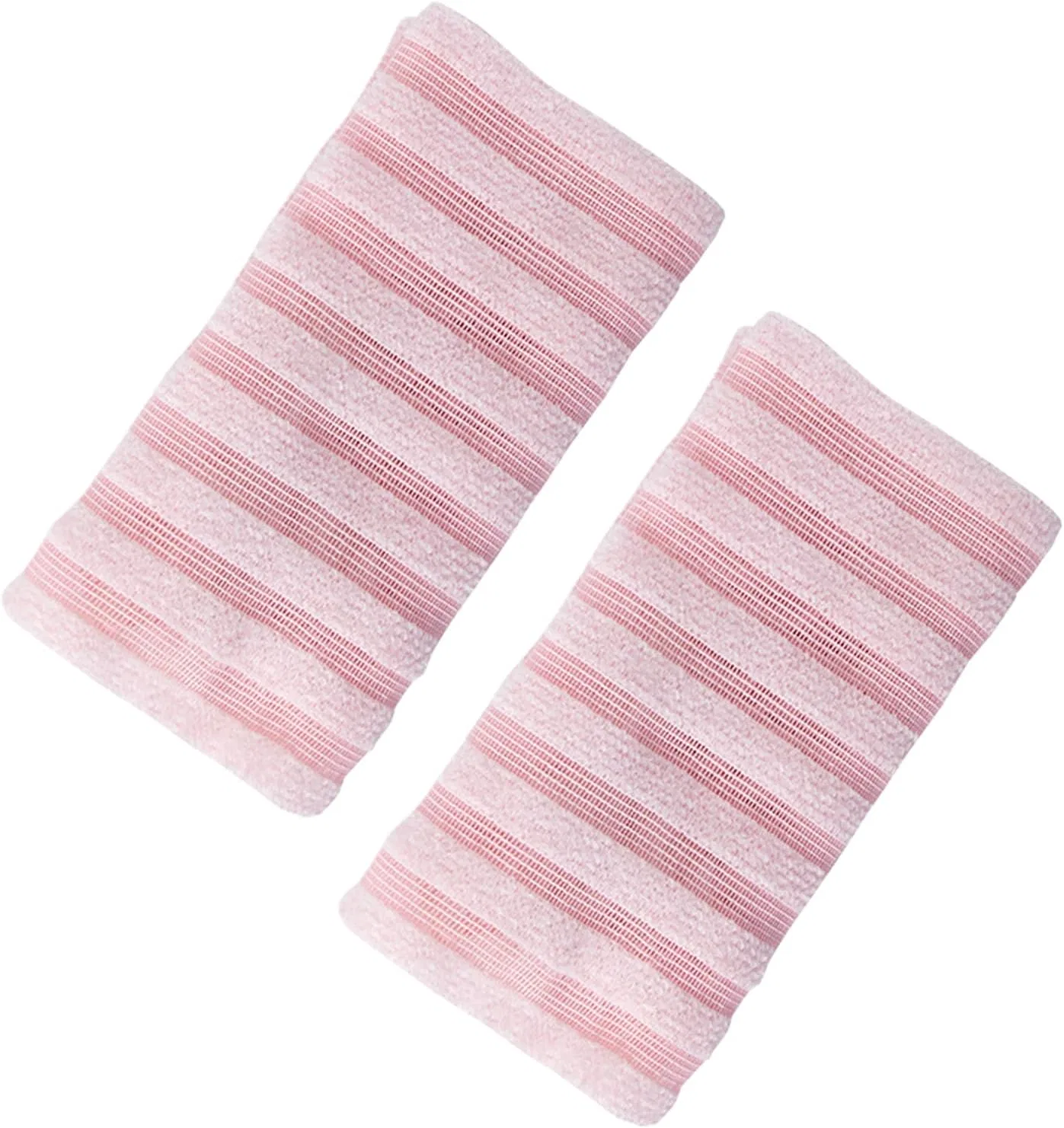 Эксфолиирующее полотенце для душа, 2 шт, Generisch, 51 г, 21x100 см, Rose